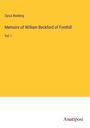 Cyrus Redding: Memoirs of William Beckford of Fonthill, Buch