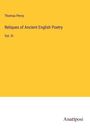 Thomas Percy: Reliques of Ancient English Poetry, Buch
