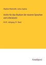 Stephan Waetzoldt: Archiv für das Studium der neueren Sprachen und Litteraturen, Buch