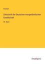 Anonym: Zeitschrift der Deutschen morgenländischen Gesellschaft, Buch