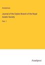 Anonymous: Journal of the Ceylon Branch of the Royal Asiatic Society, Buch