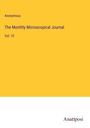 Anonymous: The Monthly Microscopical Journal, Buch