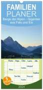 Markus Peceny: Familienplaner 2024 - Berge der Alpen - Giganten aus Fels und Eis mit 5 Spalten (Wandkalender, 21 x 45 cm) CALVENDO, KAL