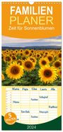 Steffen Gierok: Familienplaner 2024 - Zeit für Sonnenblumen mit 5 Spalten (Wandkalender, 21 x 45 cm) CALVENDO, KAL