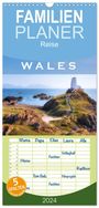 Joana Kruse: Familienplaner 2024 - Wales mit 5 Spalten (Wandkalender, 21 x 45 cm) CALVENDO, KAL