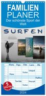 Peter Roder: Familienplaner 2024 - Surfen - so cool mit 5 Spalten (Wandkalender, 21 x 45 cm) CALVENDO, KAL
