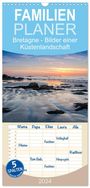 Klaus Hoffmann: Familienplaner 2024 - Bretagne - Bilder einer Küstenlandschaft mit 5 Spalten (Wandkalender, 21 x 45 cm) CALVENDO, KAL