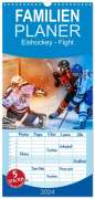 Peter Roder: Familienplaner 2024 - Eishockey - Fight mit 5 Spalten (Wandkalender, 21 x 45 cm) CALVENDO, KAL