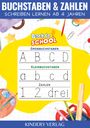 Kindery Verlag: Kindery Verlag: Buchstaben und Zahlen schreiben lernen | Vor, Buch