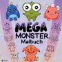 Sunnie Ways: Mega Monster Malbuch Lustiges Ausmalbuch für Kinder Monstermalbuch für Jungen und Mädchen 7-11 Jahr, Kreatives Monsterbuch Geschenkidee gegen Langeweile, Buch