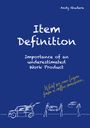 Andy Gudera: Item Definition, Buch