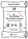 Regina Gorsleben. Der Theaterkasten Ost präsentiert: Die Geburt der dunklen Königin. Illustration: Maske, Flügel, Skelett.