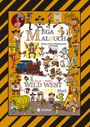 Gabriele André: Mega Malbuch - Wilder Westen - Prärie - Cowboys - Sheriff - Indianer - Wigwam - Häuptling - Wüste - Revolverhelden - Steckbrief - Pferde, Buch