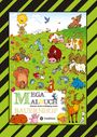 Gabriele André: Mega Malbuch - Lustige Motive - Kühe - Rinder - Schweine - Hühner - Hasen - Enten - Bauern - Traktoren - Vögel - Insekten - Gemüse - Pflanzen, Buch