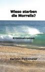 Titel: "Wieso starben die Morrells?", Kriminalroman von Kerstin Peitzmeier. Bild zeigt eine Meereswelle am Strand.
