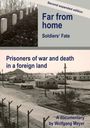 Oben: "Far from home: Soldiers' Fate". Unten: "Prisoners of war and death in a foreign land". Fotos: Gräber, Baracken.
