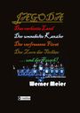 Text in dekorativer Schrift: "JAGODA, Das verhexte Land, Der umnebelte Kanzler, Der verfressene Fürst, Der Zorn der Töchter ...und der Frosch!" Darunter kleine Flaschen.