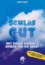 "Schlaf gut: Mit diesen Sunnan & Adhkar für die Nacht", oben Autorin "Amara Farah". Ein Logo zeigt ein Kind auf einer Mondsichel.