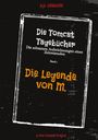 „Die Tomcat Tagebücher“ von H.G. Gebauer, Band 1: „Die Legende von M.“, in einem handschriftlichen Stil.