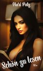Oben "Hari Patz", unten "Schön zu lesen 18+". Frau mit langem dunklem Haar liest ein Buch in sinnlicher Pose.