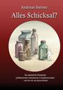 „Andreas Steiner: Alles Schicksal? Die unheimliche Wiederkehr problematischer Lebensmuster in Familiensystemen.“ Illustration mit Personen in Flaschen.