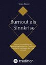 "Burnout als Sinnkrise" von Sora Pazer, Untertitel über Bedeutung und KI-Krise. Blaues Cover mit goldenen Rauten.