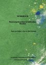 "WORKBOOK Burnoutprävention in helfenden Berufen. Stark im Geben - Klar in den Grenzen. Grüner Hintergrund mit Farbspritzern."