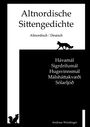 "Altnordische Sittengedichte. Altnordisch / Deutsch. Hávamál, Sigrdrífumál, Andreas Würdinger. Silhouetten von Füchsen."