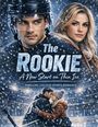 "The Rookie: A New Start on Thin Ice" - Ein Eishockeyspieler und eine Frau, Schnee im Hintergrund, romantische Stimmung.