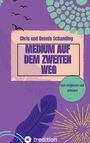 „Medium auf dem zweiten Weg“ von Chris und Dennis Schanding. Bunte Federn und Muster in lila und grün.