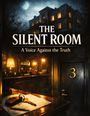 „THE SILENT ROOM. A Voice Against the Truth“. Dunkles Gebäude, Schlüssel auf Tresen, Tür mit Nummer 3.