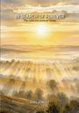 „IN SEARCH OF FOREVER“, „The collected poetical works“, „AXEL JÜNGST“. Aquarell-Sonnenaufgang über Landschaft.