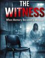 Text: "The Witness - When Memory Becomes a Weapon". Ein schwarzer Stuhl in einem nebligen Raum, unscharfe Person im Hintergrund.