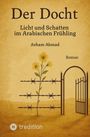 „Der Docht: Licht und Schatten im Arabischen Frühling“, Aeham Ahmad. Pflanze wächst durch Stacheldraht; geöffnetes Tor.