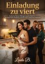 "Einladung zu viert. Erotischer Roman – Die Krimi-Party-Einladung. Zwei Paare in einer modernen, luxuriösen Küche."
