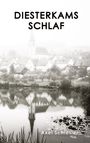 "Diesterkams Schlaf" Axel Schlesier. Schwarz-weißes Foto einer malerischen Dorfansicht mit Kirche am See.