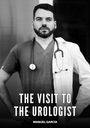 „THE VISIT TO THE UROLOGIST“ und „MANUEL GARCÍA“; ein Mann in Arztuniform mit Stethoskop, selbstbewusst posierend.