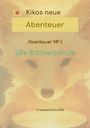 „Kikos neue Abenteuer“, „Abenteuer № 1: Die Zauberschale“. Illustration: Ein Fuchs schaut auf eine leuchtende Schale.