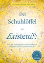 "Dr. Helene Bader, MSc, MEd. Der Schuhlöffel zur Existenz?! Bunte Punkte auf gelbem Hintergrund, runder blauer Sticker."