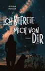"Ich befreie mich von dir, Roman." Silhouette einer Frau mit Hund vor sternenklarem Himmel.