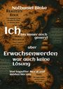 Text: „Nathaniel Blake. Ich bin immer noch genervt, aber Erwachsenwerden war auch keine Lösung.“ Hintergrund: Karte.