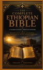 "The Complete Ethiopian Bible: A Sacred Journey Through 88 Books. Autor: Tsegaye F. Yohannes. Ein offenes Buch vor Sonnenaufgang über Berglandschaft."