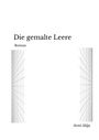 „Die gemalte Leere“ und „Roman“ oben, „Avni Alija“ unten. Dünne Linien bilden zwei Muster auf beiden Seiten.