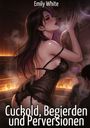 "Emily White, Cuckold, Begierden und Perversionen" steht über einer sinnlichen Illustration in einer Sauna.