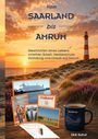 "Vom Saarland bis Amrum. Geschichten eines Lebens zwischen Arbeit, Meisterschule, Gründung und Urlaub auf Amrum." 

Ein Leuchtturm und Postkarten bei Sonnenuntergang.