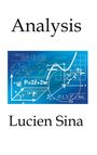 Text: „Analysis“, „Lucien Sina“. Illustration: mathematische Formeln und Diagramme auf blauem Hintergrund.