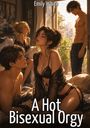 "A Hot Bisexual Orgy" und "Emily White" sind die Texte. Eine sinnliche, sonnendurchflutete Szene mit stilvoller Kleidung.