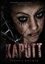 "Manchmal bist du dein einziger Ausweg." Titel: "Kaputt" von Jessica Krämer. Ansicht einer Frau mit verschmiertem Make-up.