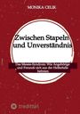 Rotes Buchcover, oben "MONIKA CELIK", mittig groß "Zwischen Stapeln und Unverständnis", unten kleiner Text über das Messie-Syndrom.