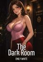 "The Dark Room", Emily White, "IL CIRCOLO PRIVATE CLUB". 

Illustration: Eine Frau in lilalen Corsage und rotem Rock vor einer Tür.